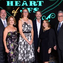 Left to right: Mark and Karen Edelman, Rhonda Abbott, Todd and Sylvia Riff and Carl Josehart